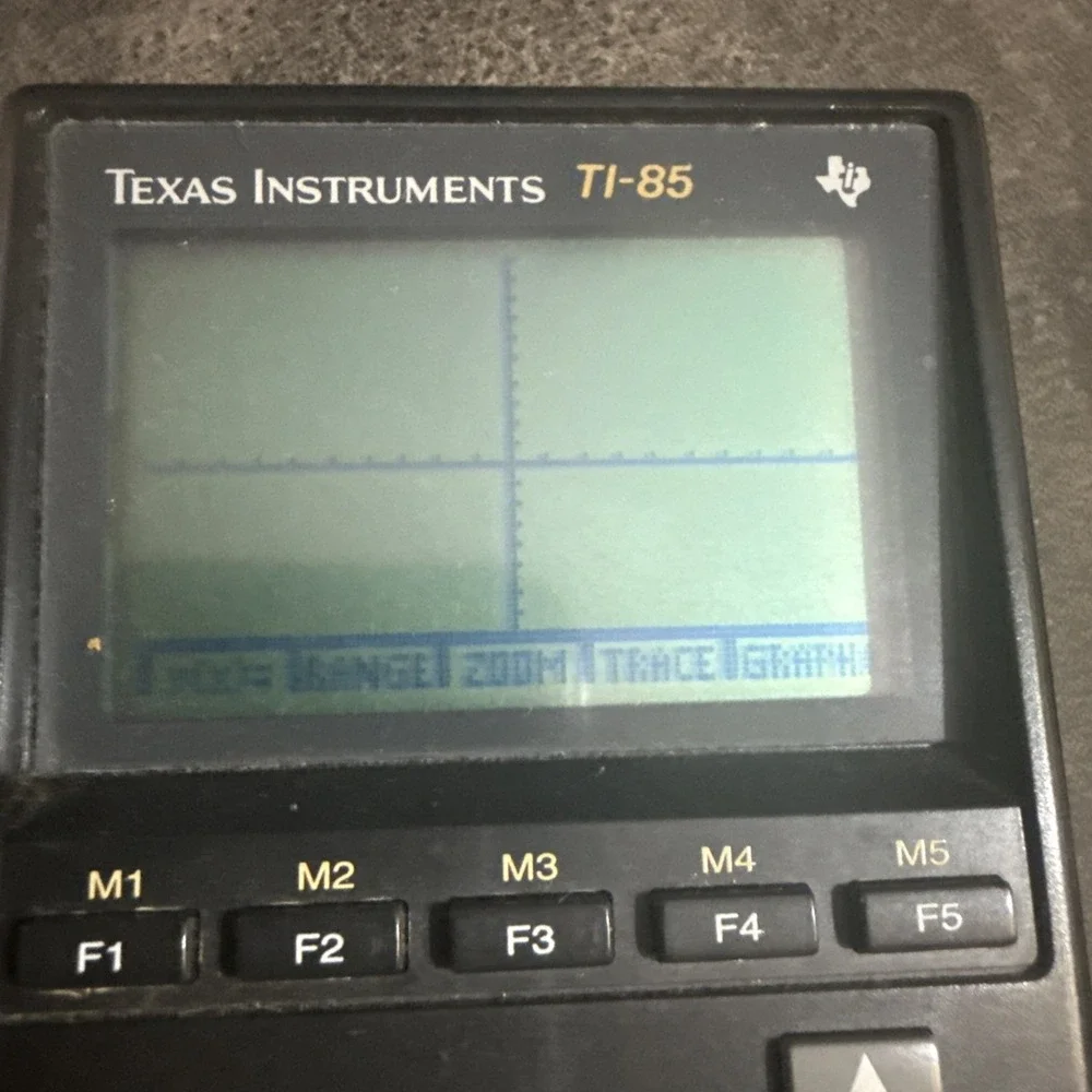 Vintage Texas Instruments TI-85 Graphing Calculator‎ Slide Cover Tested, Works